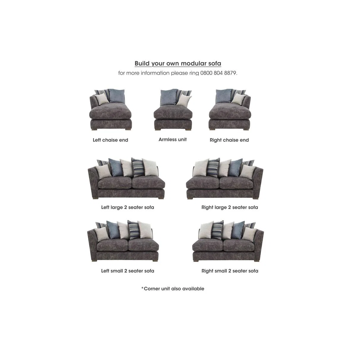 Nautical Large Scatter Back Open End Chaise Corner Sofa - By Furniture Village – image 2