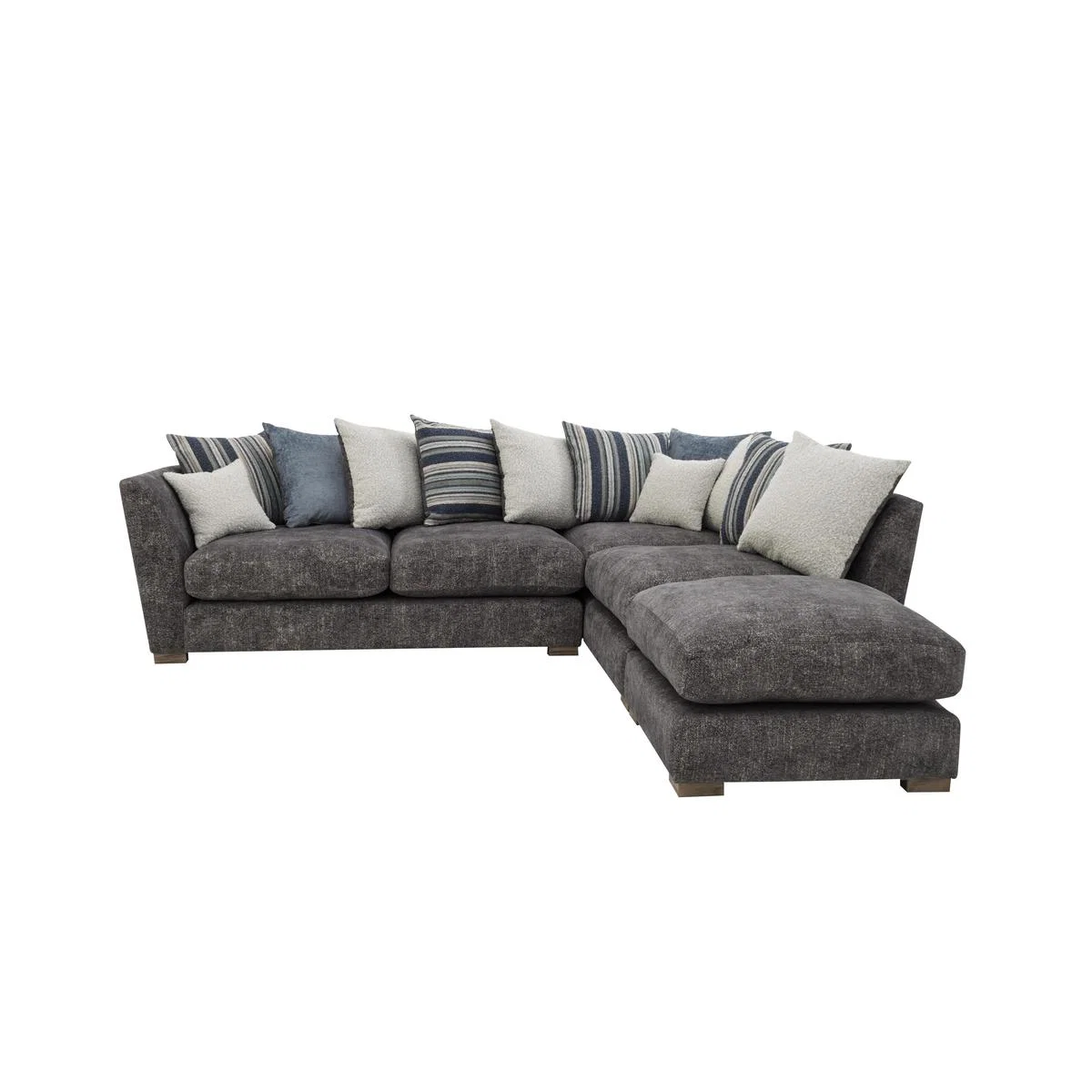 Nautical Large Scatter Back Open End Chaise Corner Sofa - By Furniture Village – image 6