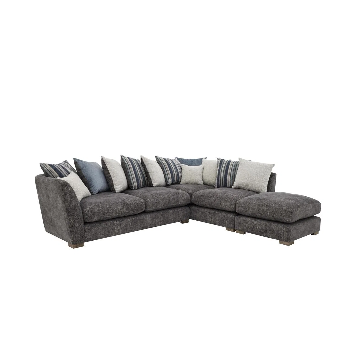 Nautical Large Scatter Back Open End Chaise Corner Sofa - By Furniture Village – image 7