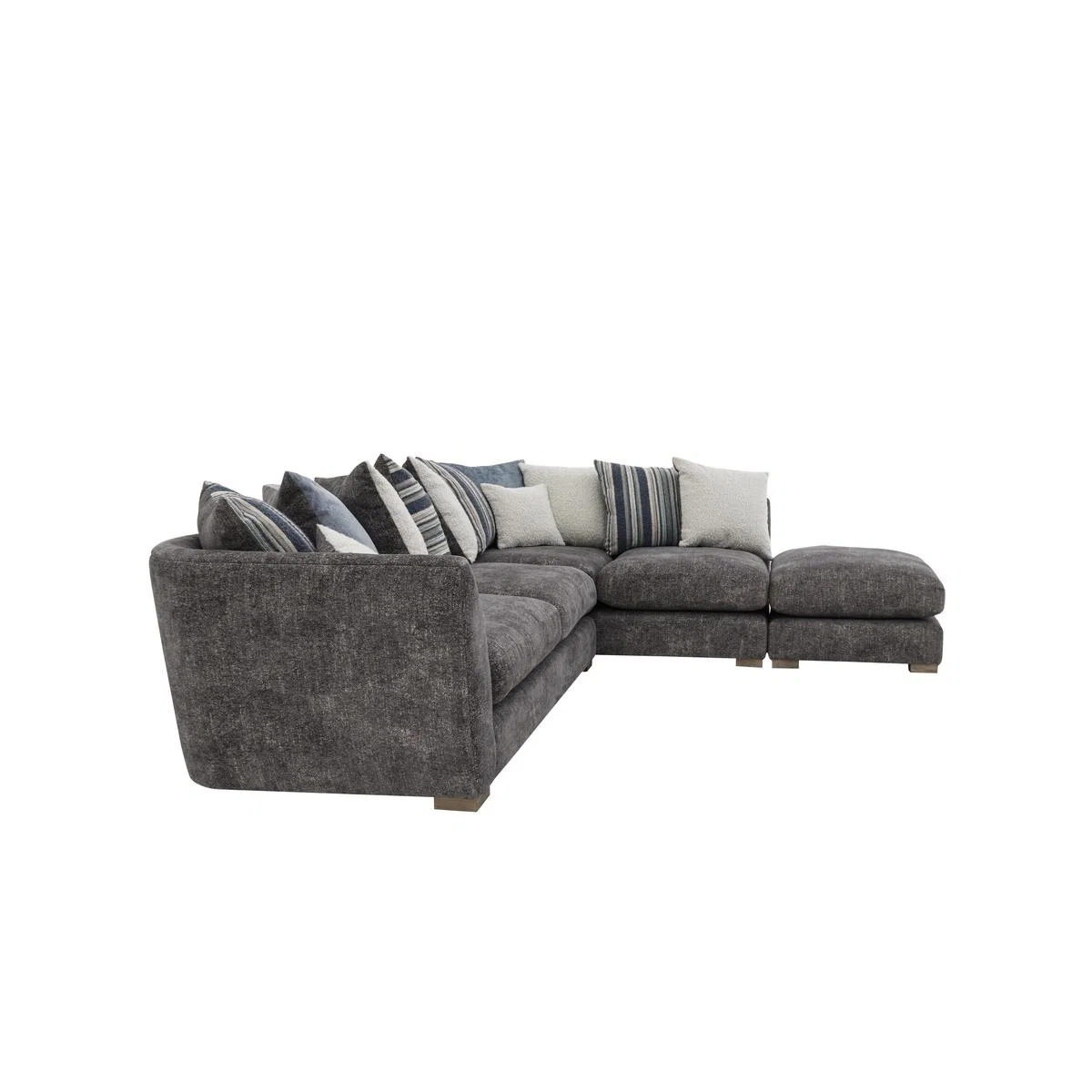 Nautical Large Scatter Back Open End Chaise Corner Sofa - By Furniture Village – image 8