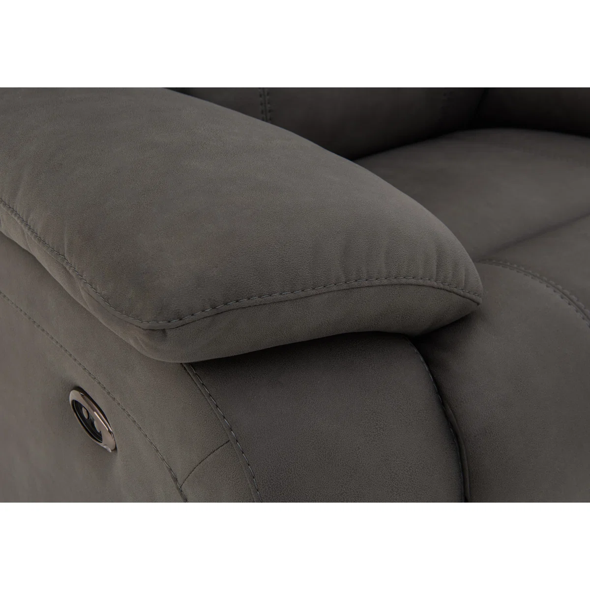 Moreno 3 Seater Fabric Manual Recliner Sofa - Beige - By Furniture Village – image 2