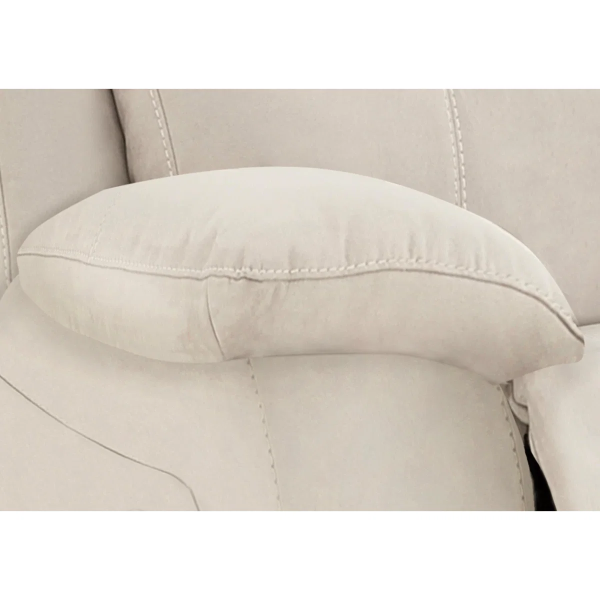 Moreno 3 Seater Fabric Manual Recliner Sofa - Beige - By Furniture Village – image 3