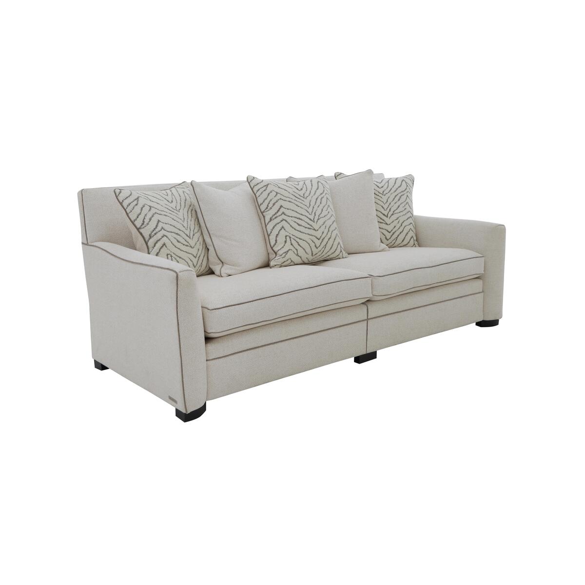 Duresta - The Prestige Collection Bayswater 4 Seater Fabric Split Scatter Back Sofa - Grey – image 4