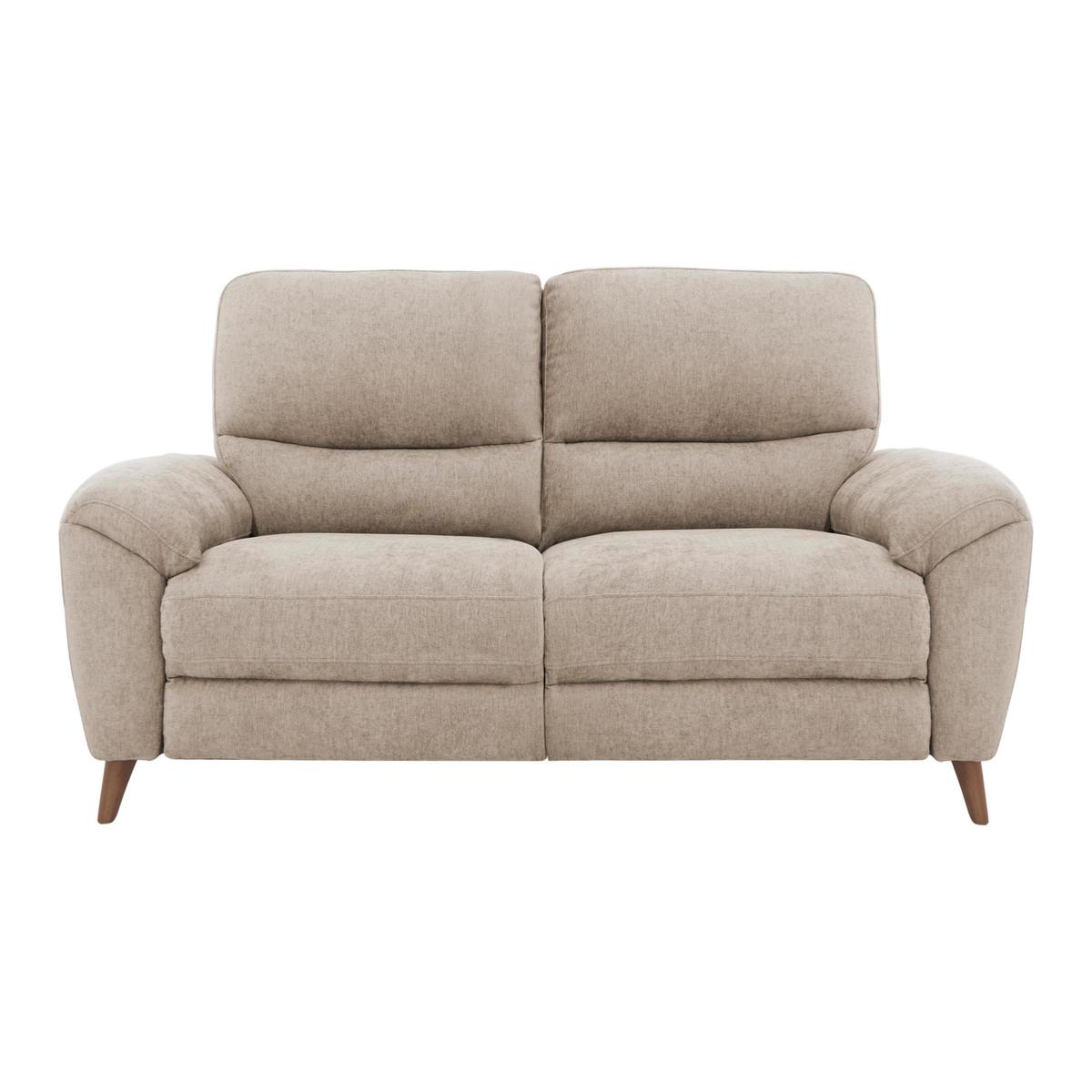 Silverstone 2 Seater Fabric Power Recliner Sofa - Beige - By Furniture Village – image 1
