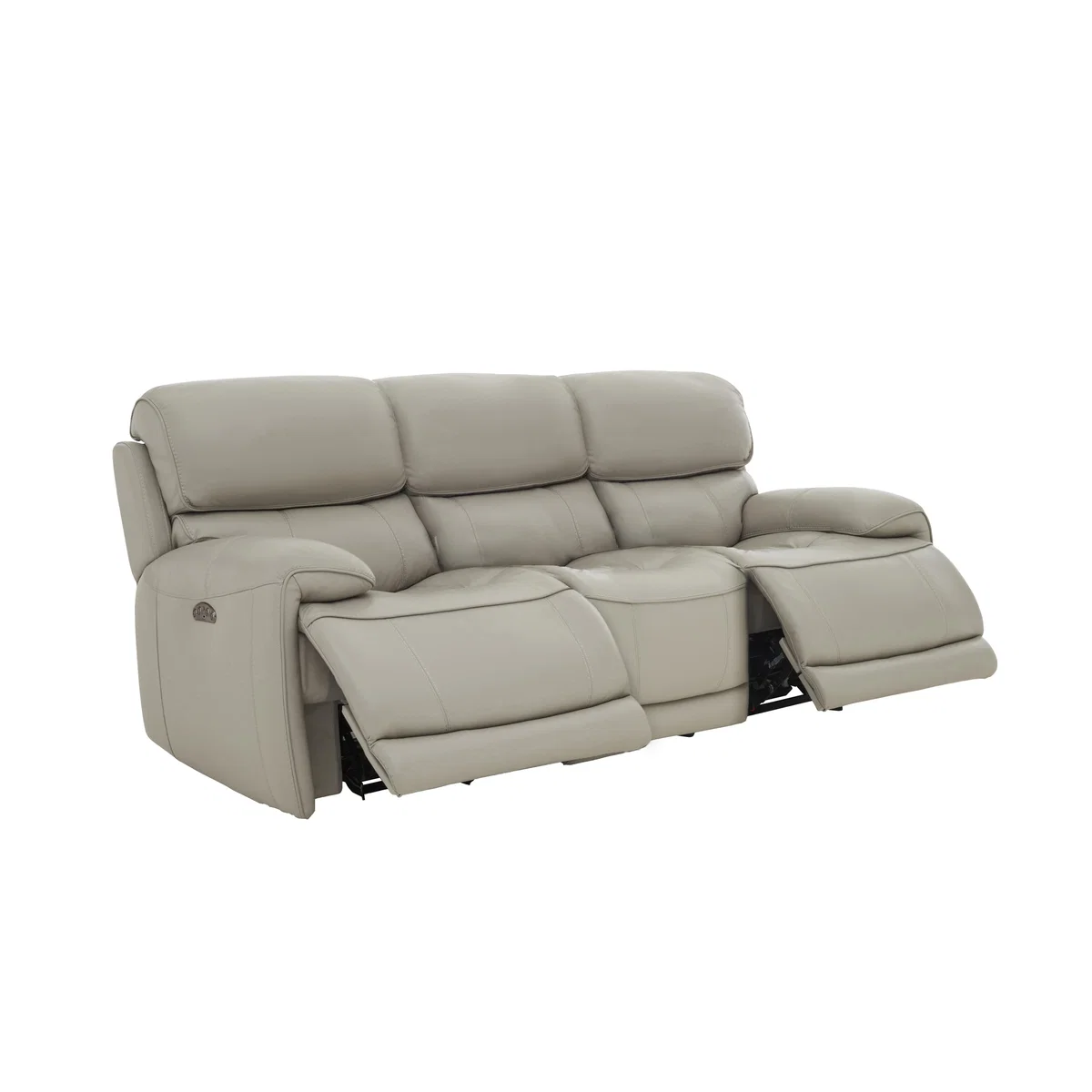 World of Leather - Rocco 3 Seater Leather Power Rocker Sofa - Beige – image 4