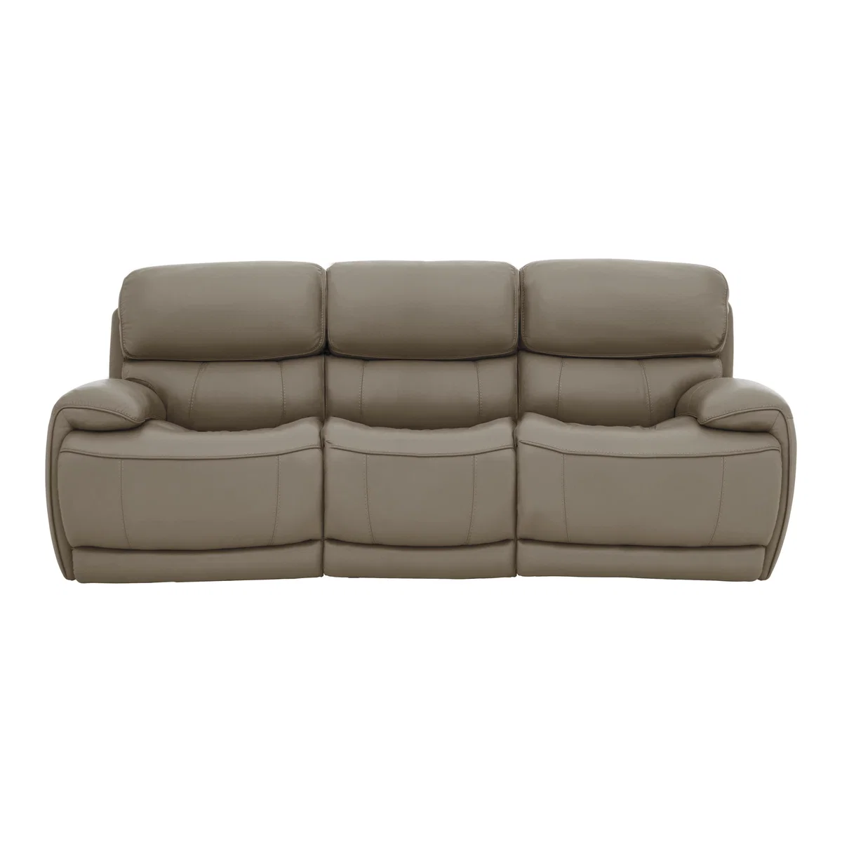 World of Leather - Rocco 3 Seater Leather Power Rocker Sofa - Beige – image 1
