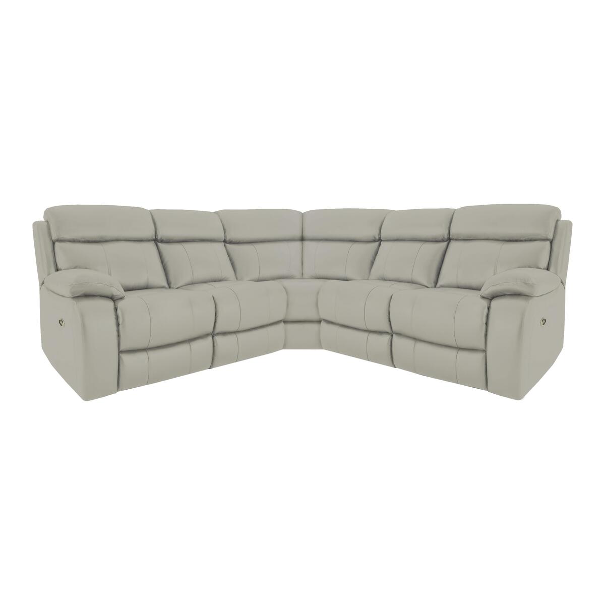 Moreno SD Leather Power Recliner Corner Sofa