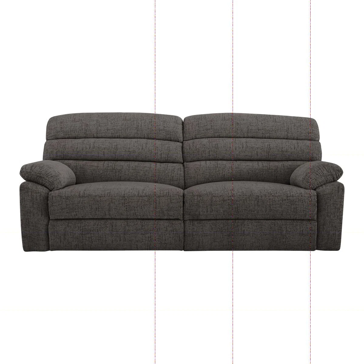 Comfort Story - Page 3 Seater Fabric Power Recliner Sofa - Grey