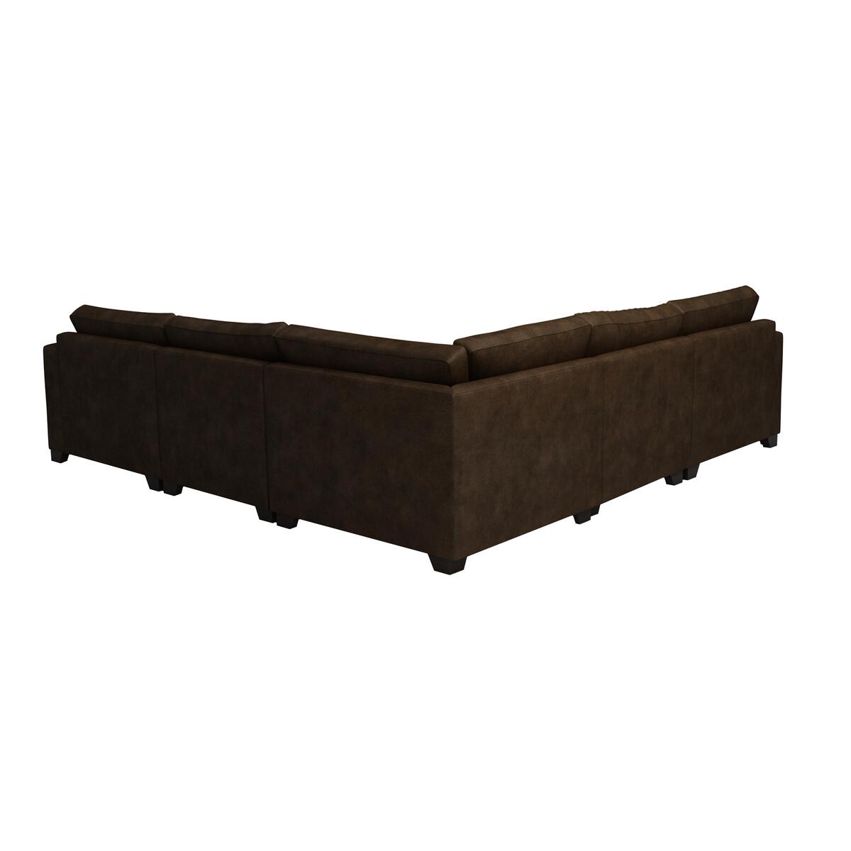 The Lounge Co. - Lorrie Large Leather Corner Sofa - Grey – image 4