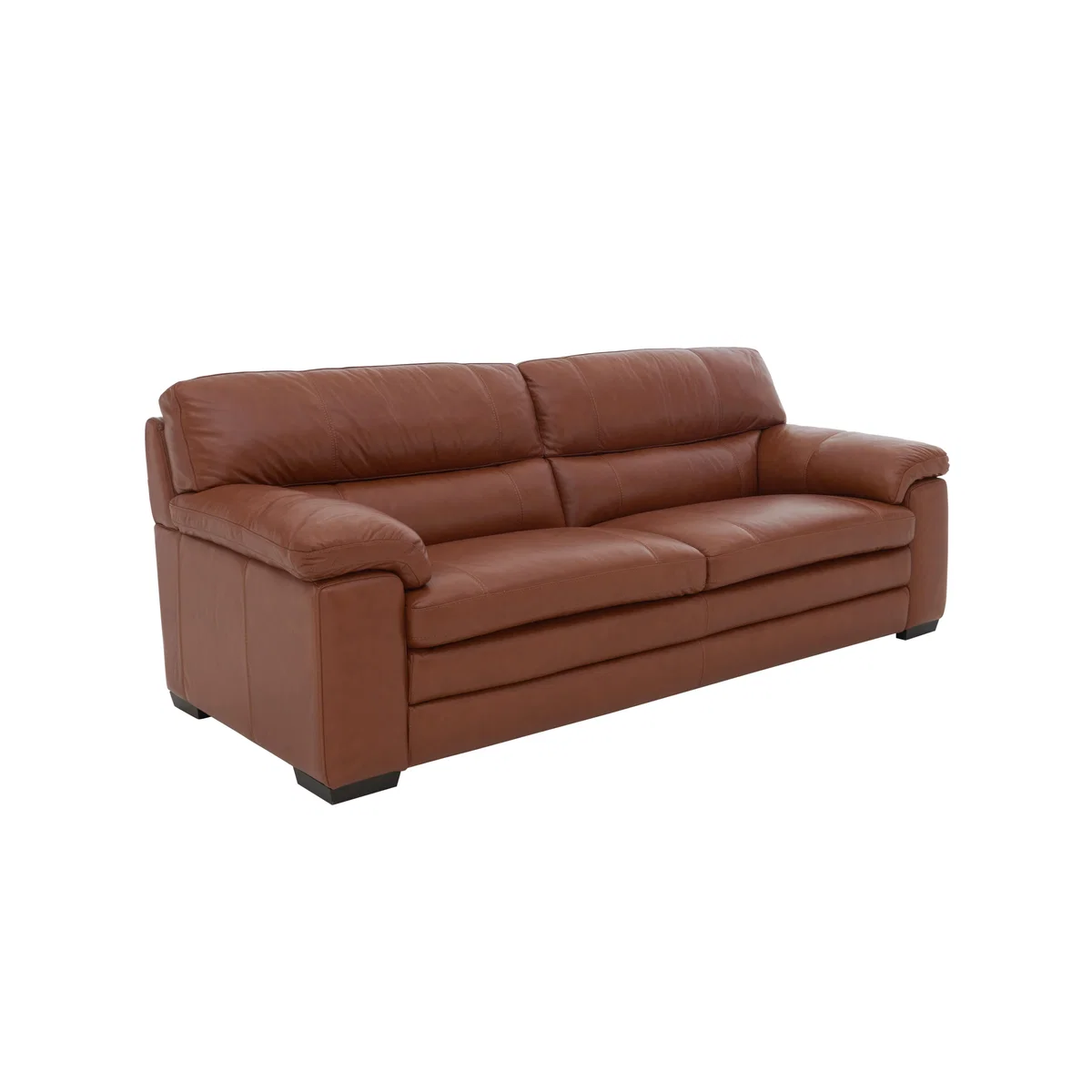 Cozee 3 Seater Leather Sofa - Brown- World of Leather – image 6