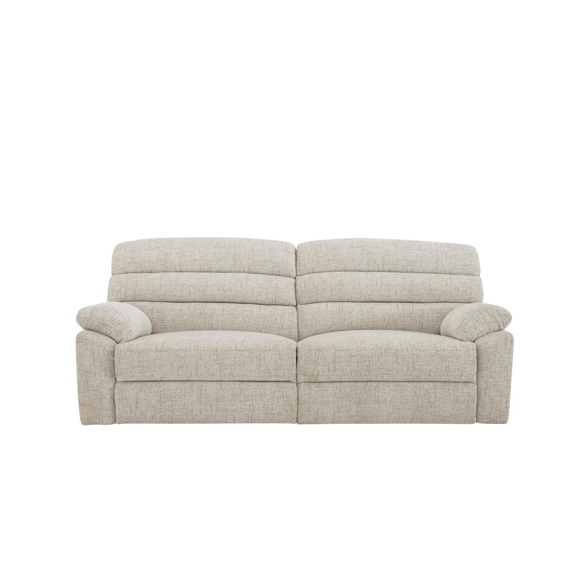 Comfort Story - Page 3 Seater Fabric Manual Recliner Sofa - Beige – image 3