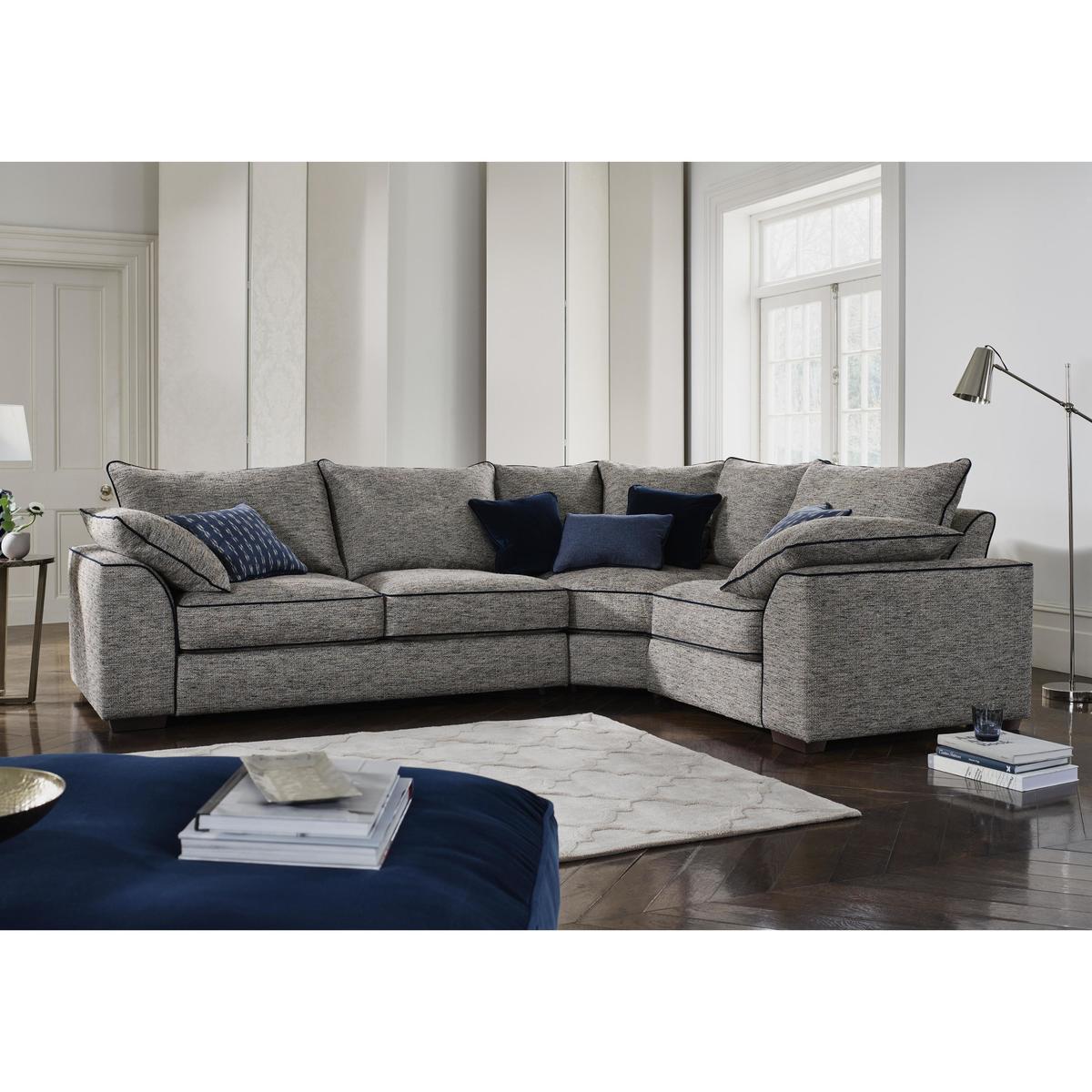 Collins and Hayes - Jarvis Fabric Corner Sofa with Piping – image 3