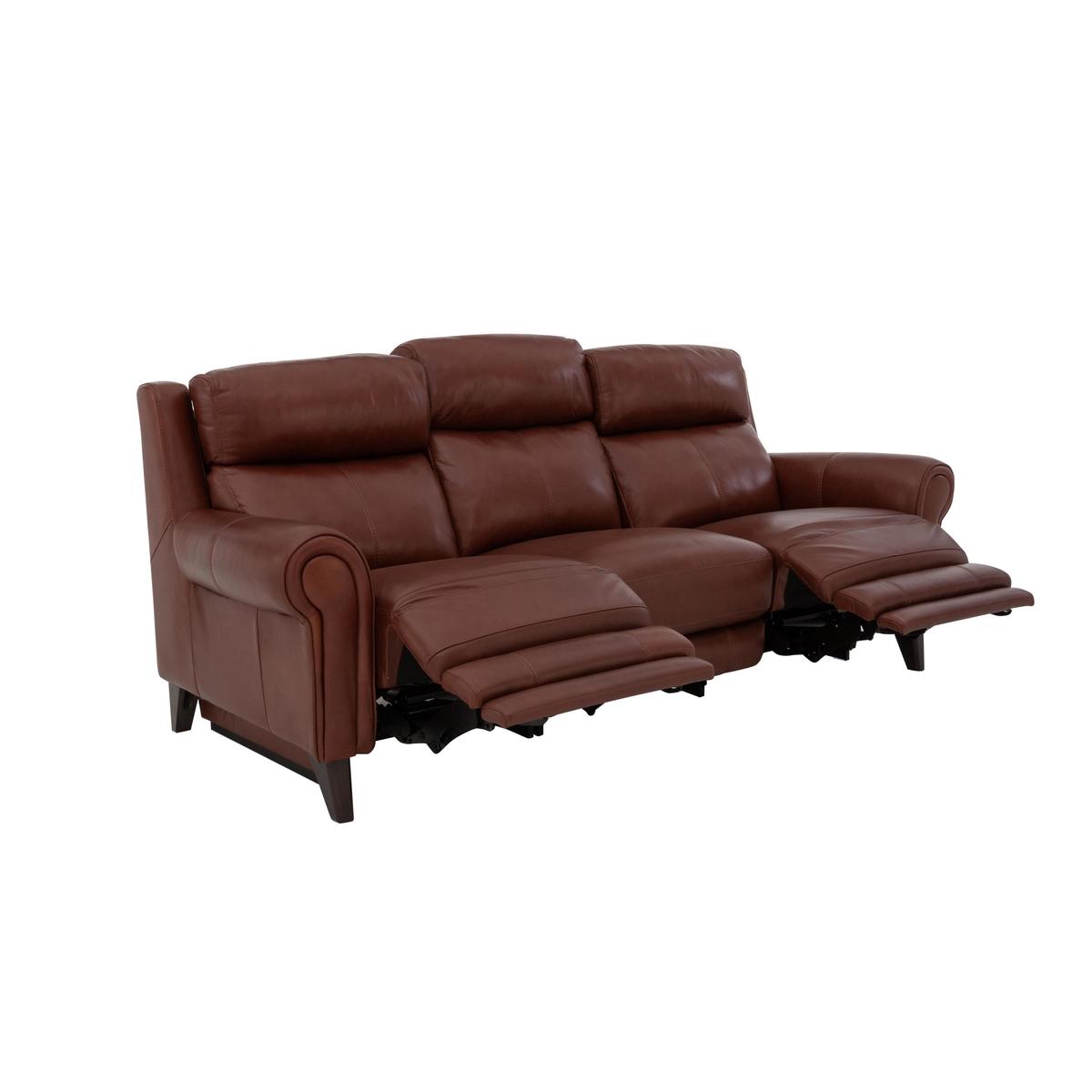 World of Leather - Relax Station Easy 3 Seater Leather Power Recliner Sofa with Power Headrests – image 8