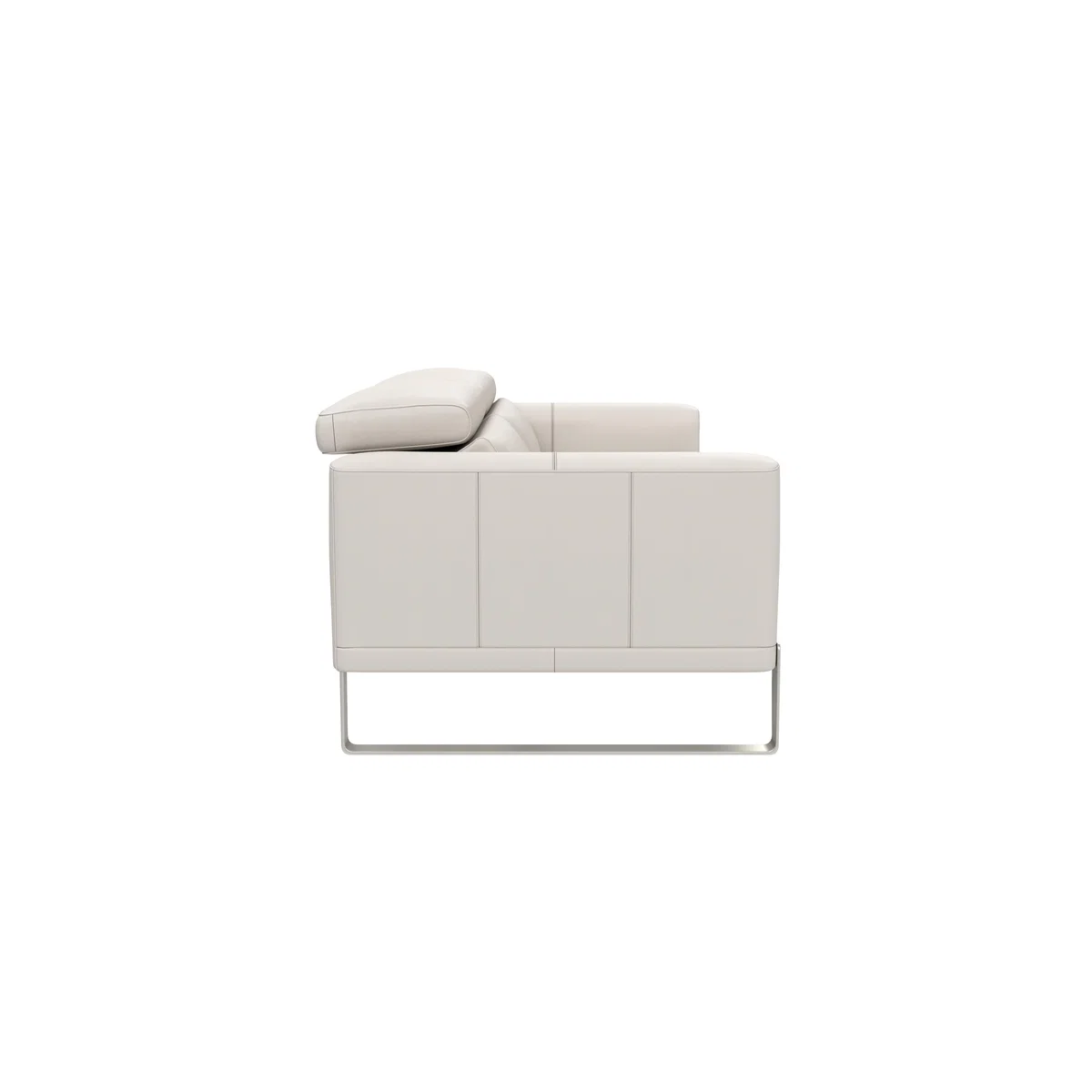 Nicoletti - Azione 2.5 Seater Leather Sofa with Ratchet Headrest - Beige – image 3