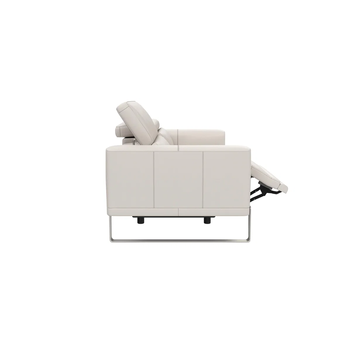 Nicoletti - Azione 2.5 Seater Leather Sofa with Ratchet Headrest - Beige – image 6