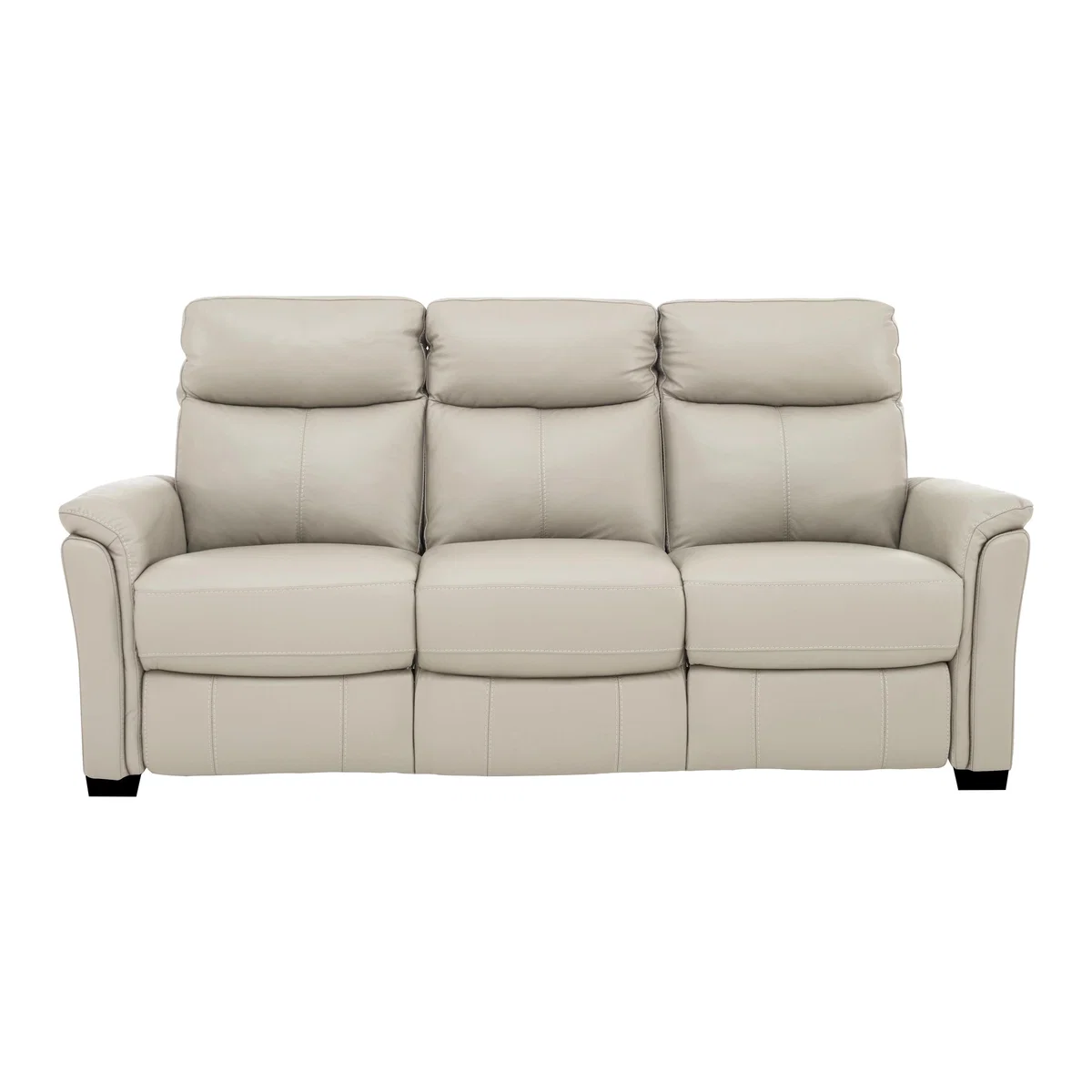 Compact Collection Piccolo 3 Seater Leather Static Sofa- World of Leather – image 1