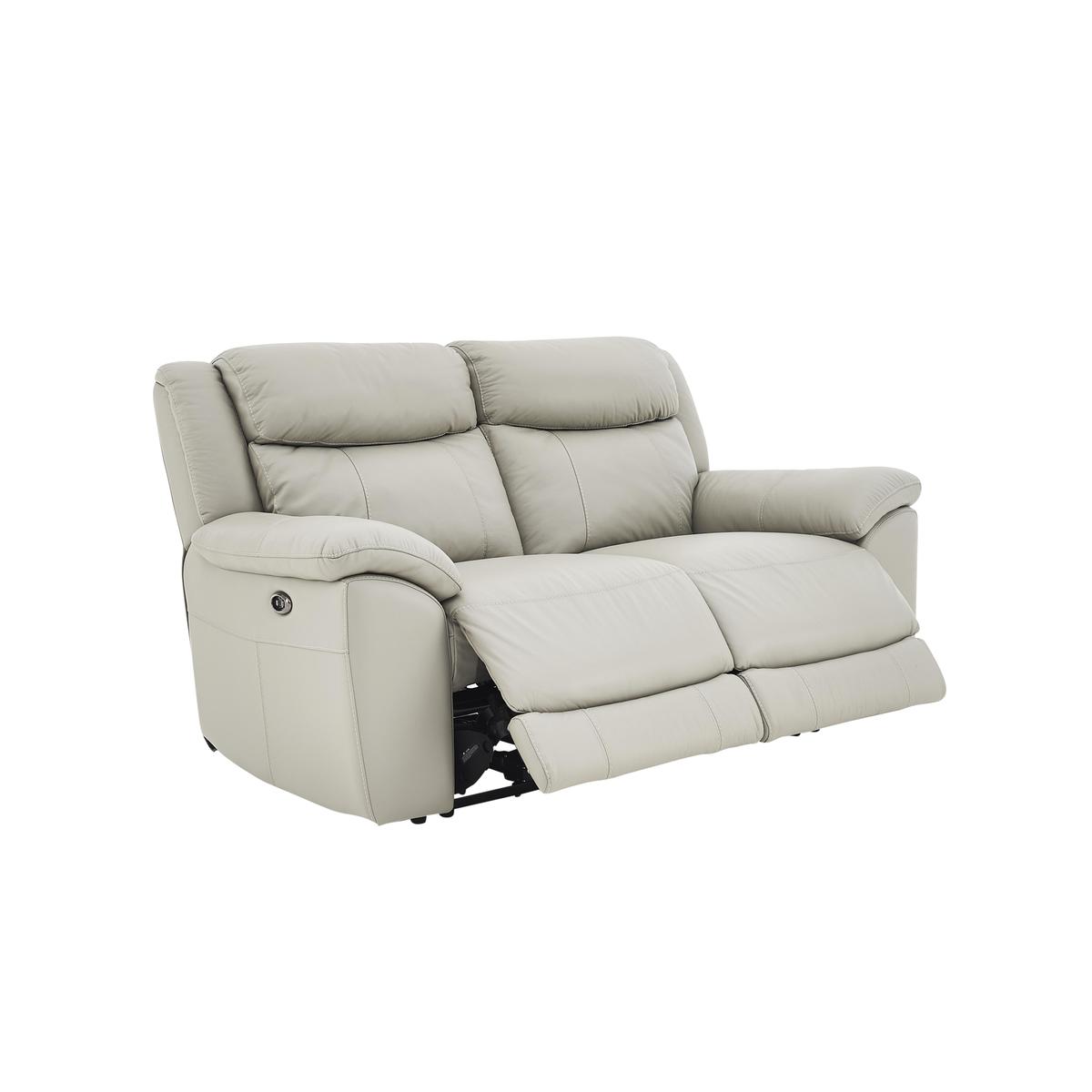 World of Leather - Bounce 2 Seater Leather Manual Recliner Sofa - Beige – image 2