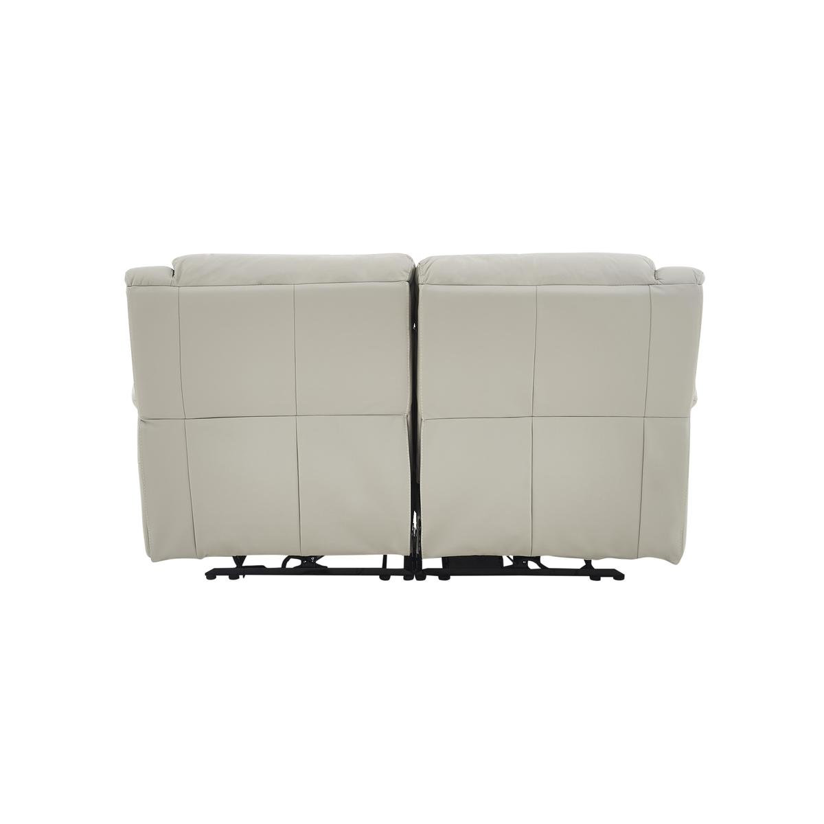 World of Leather - Bounce 2 Seater Leather Manual Recliner Sofa - Beige – image 5