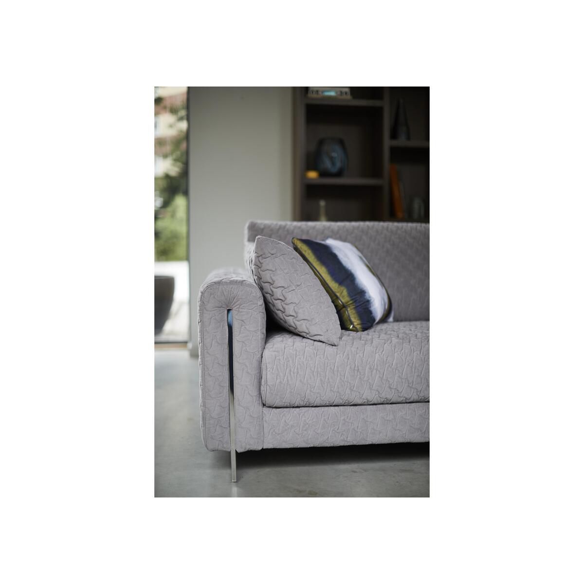 Sofisticat 4 Seater Classic Back Fabric Sofa - Yellow – image 8