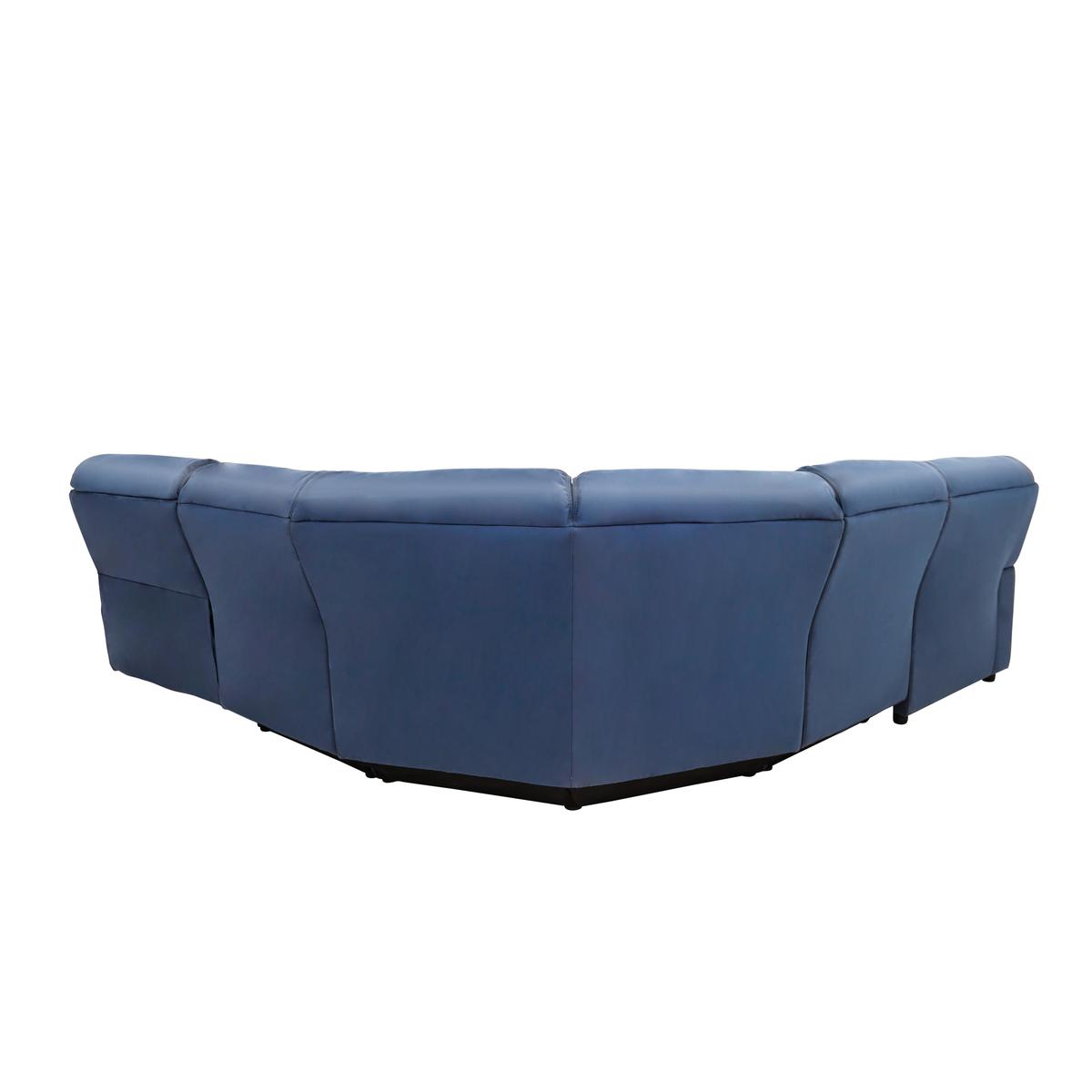 Link Fabric Corner Chaise Power Sofa - Blue - By Furniture Village – image 5
