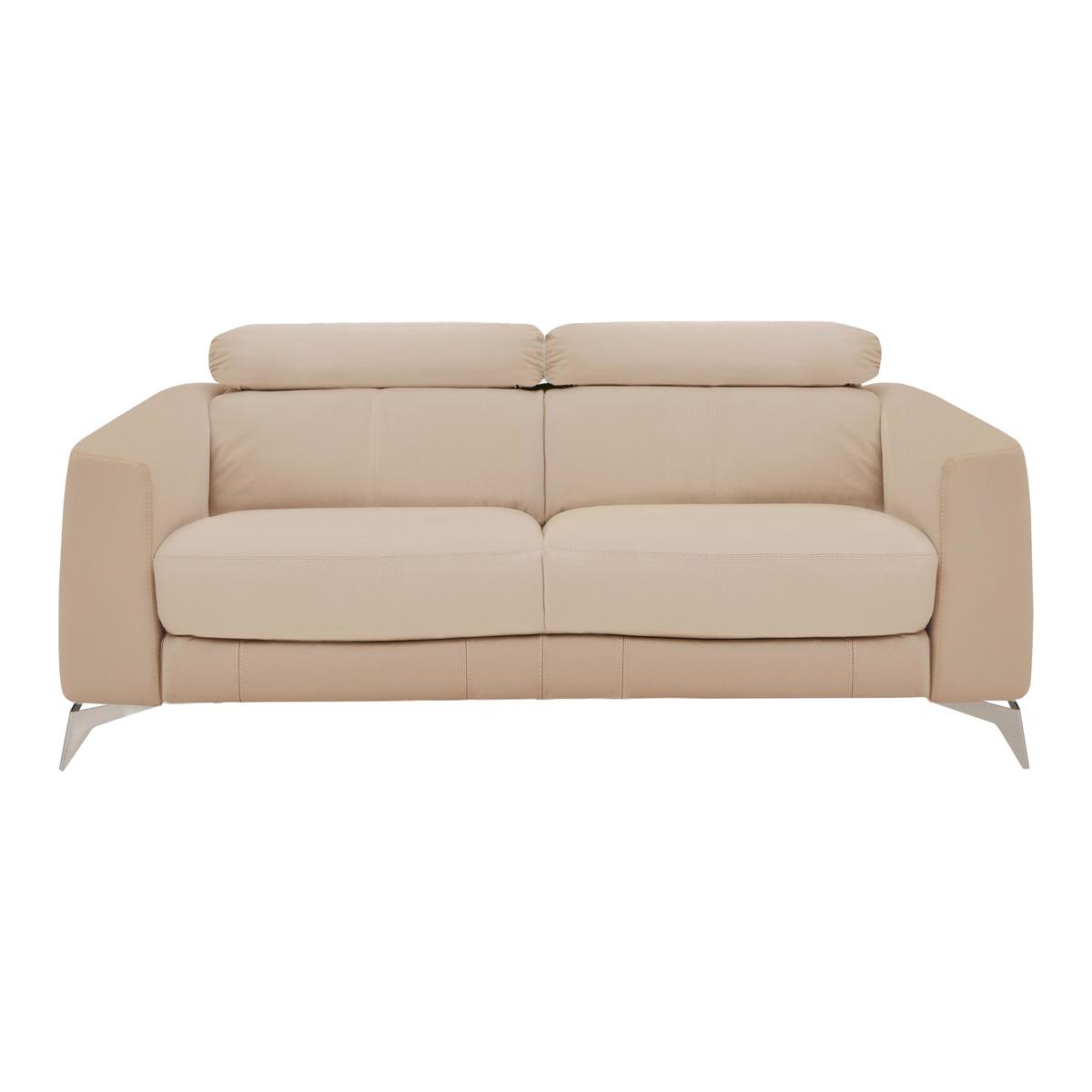 World of Leather - Flavio 2 Seater Leather Sofa - Beige – image 1