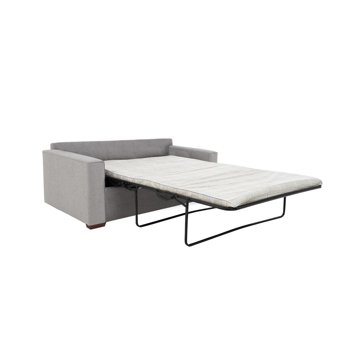 Comfi 3 Seater Pillow Back Fabric Sofa Bed - Grey – image 5