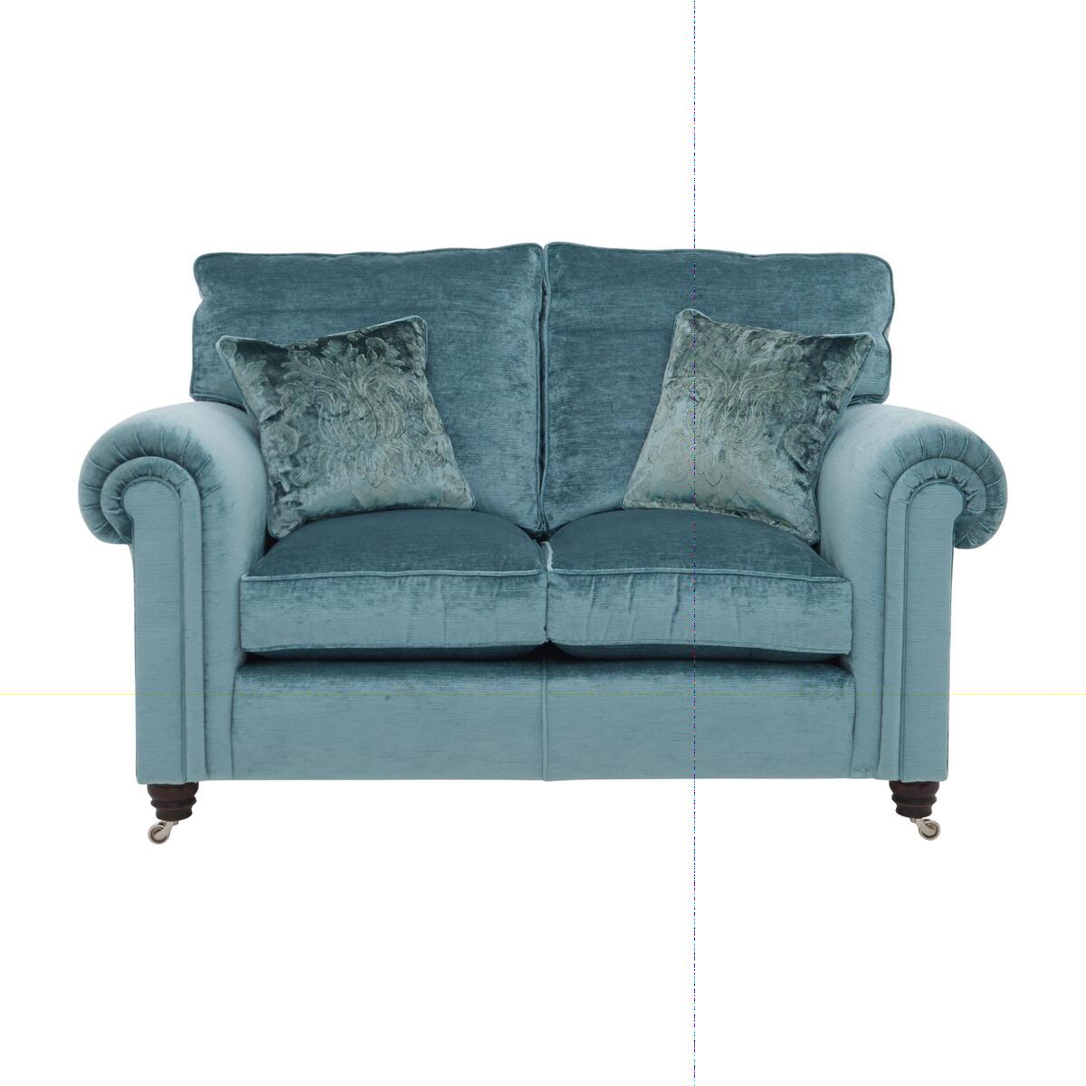 Duresta - Chelsea Village 2 Seater Fabric Sofa - Teal – image 1