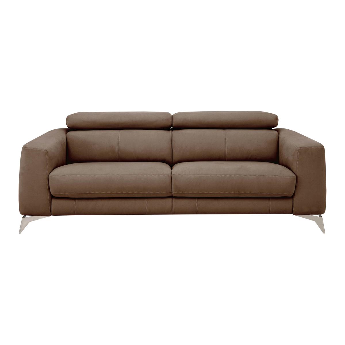 Flavio 3 Seater Fabric Sofa - Beige - By Furniture Village – image 1