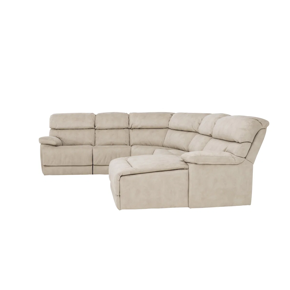 Cupola Fabric Recliner Corner Sofa - Beige - By Furniture Village – image 4