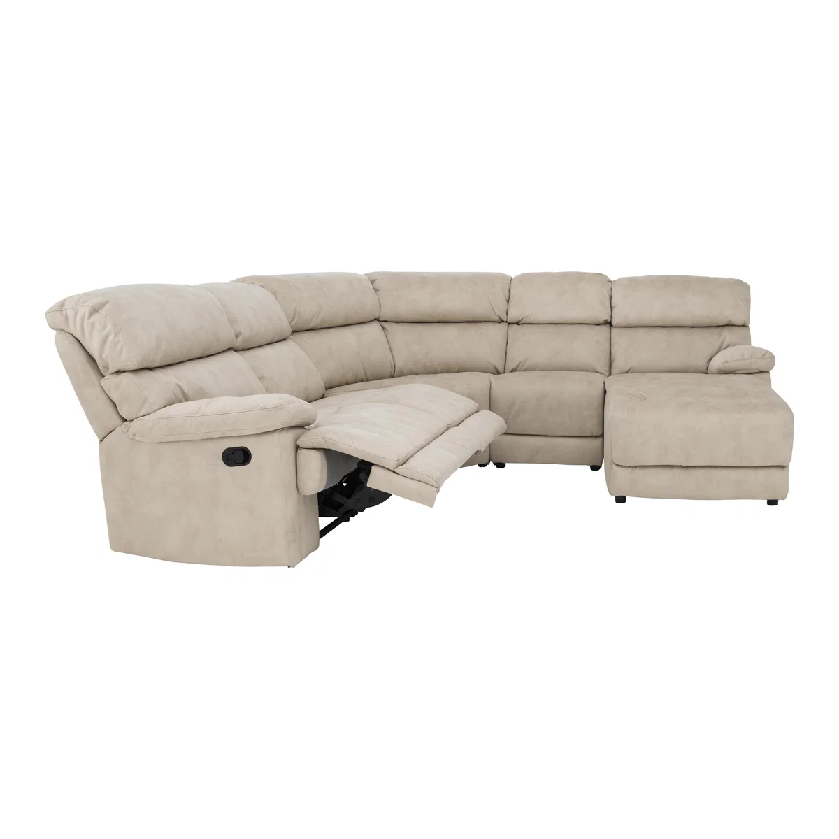 Cupola Fabric Recliner Corner Sofa - Beige - By Furniture Village – image 2