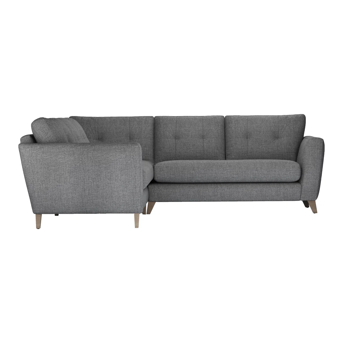 The Lounge Co. - Hermione Fabric Corner Sofa - Grey – image 1