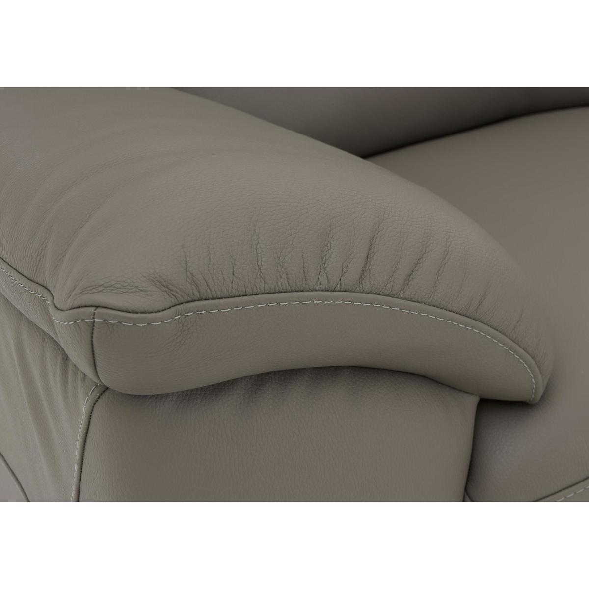 Apulia 2 Seater Leather Power Recliner Sofa - Beige - By Furniture Village – image 6