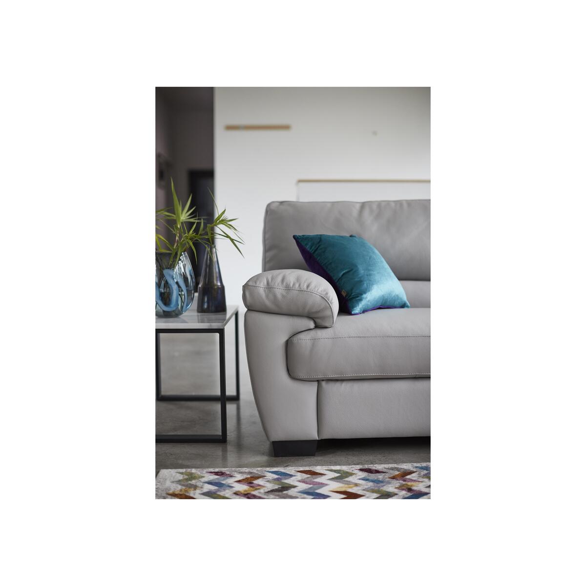 Lazio 2 Seater Leather Sofa - White – image 2