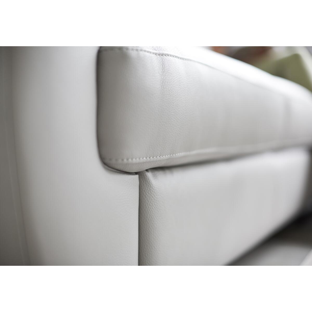 Lazio 2 Seater Leather Sofa - White – image 3