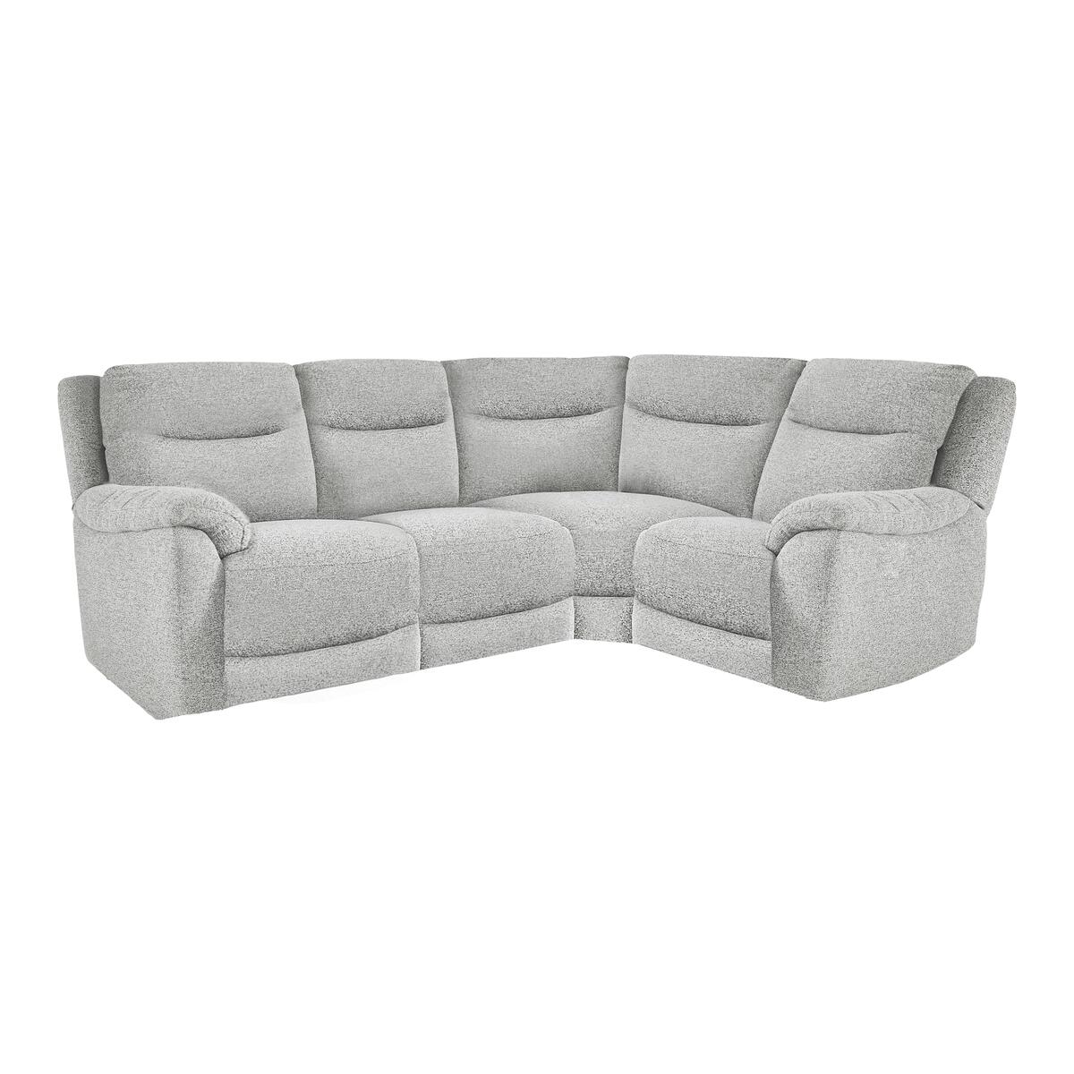 Bounce Compact Fabric Corner Sofa - Grey