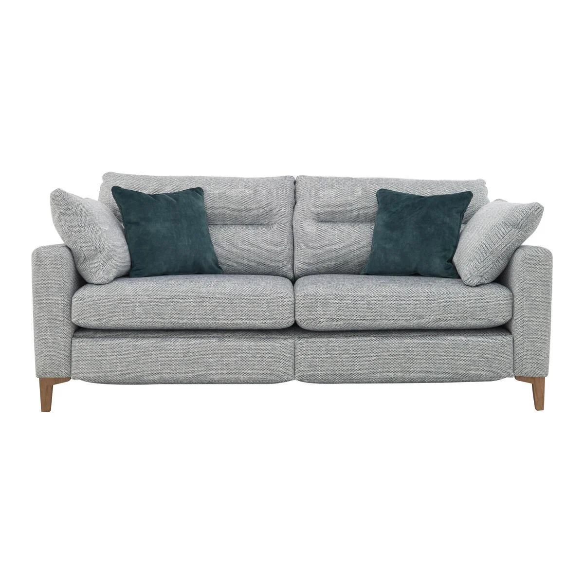 Uniqa 3 Seater Fabric Sofa - Grey