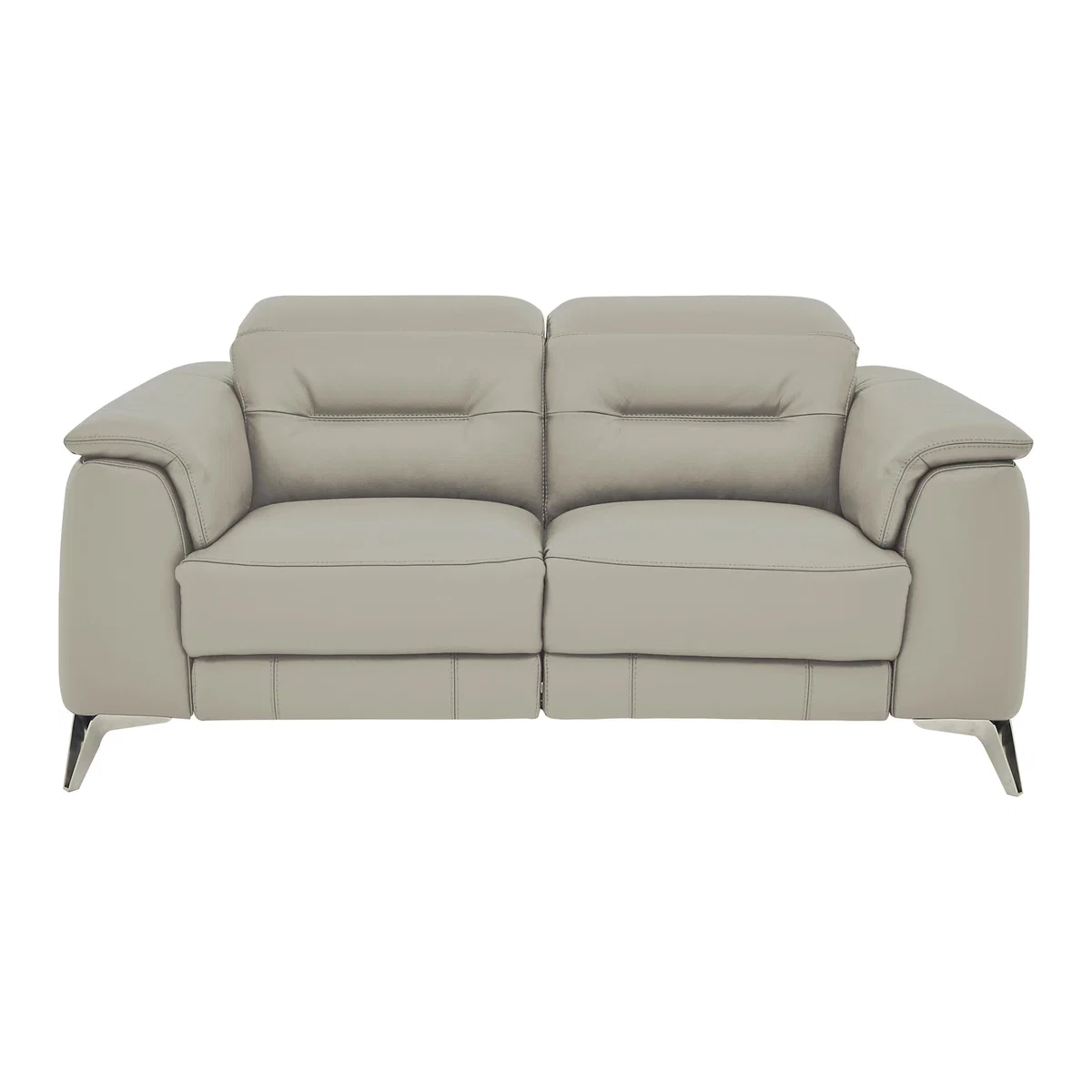 Sanza 2 Seater Leather Sofa - Grey- World of Leather