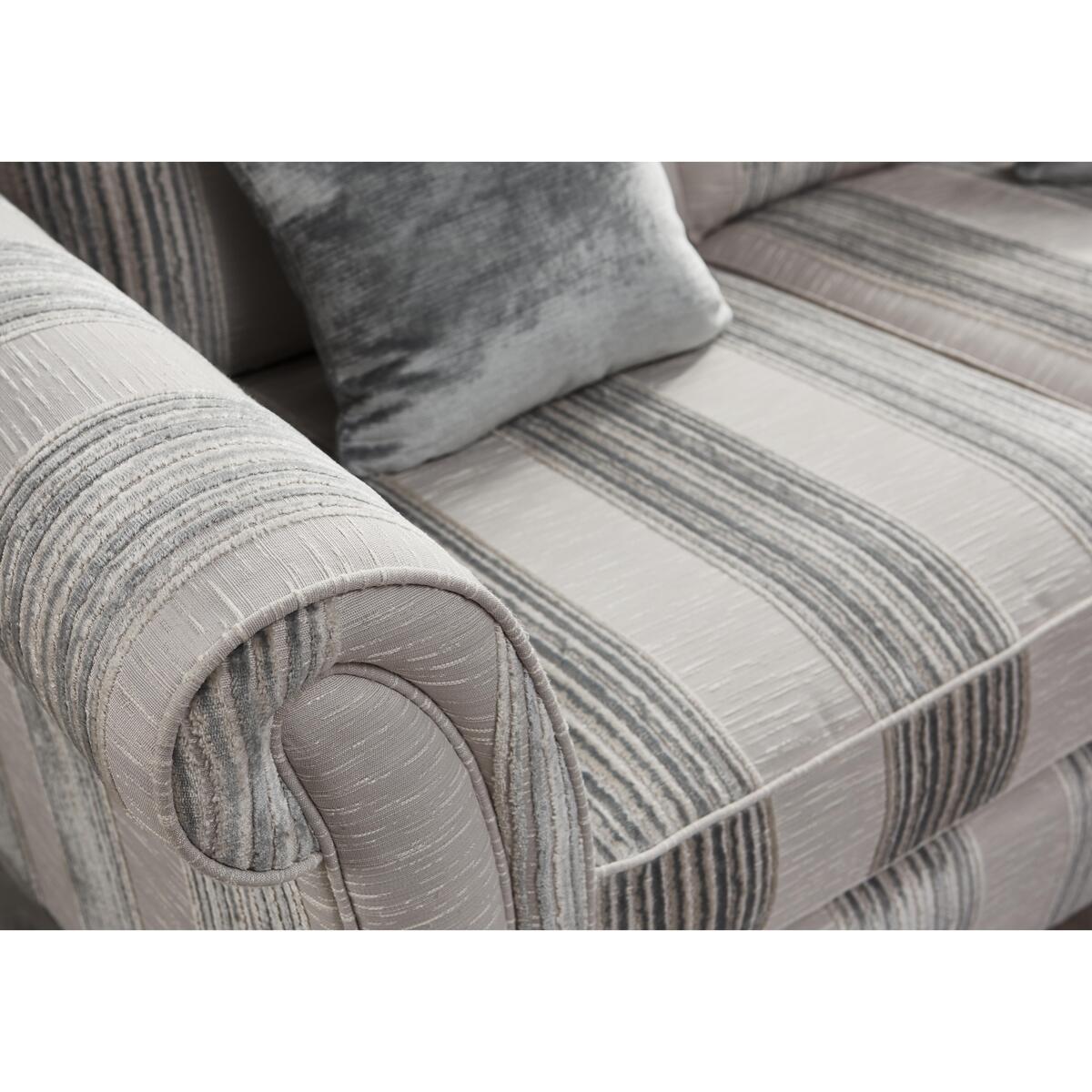 Ayda 3 Seater Classic Back Fabric Sofa - Pattern – image 3