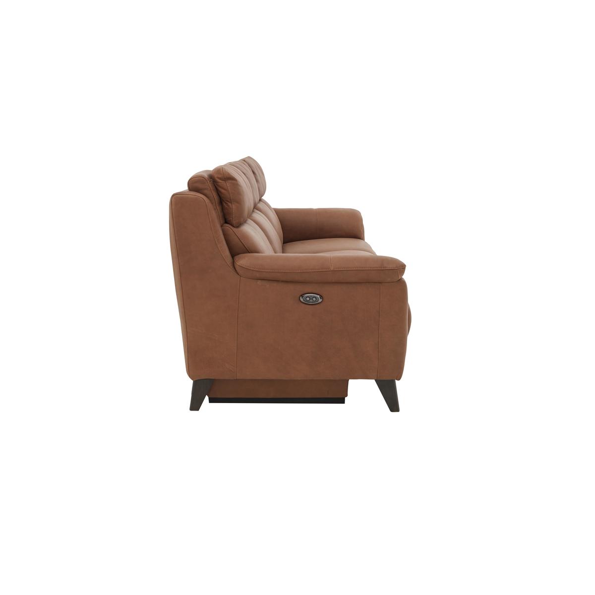 World of Leather - Canyon 3 Seater Leather Power Recliner Sofa - Brown – image 10