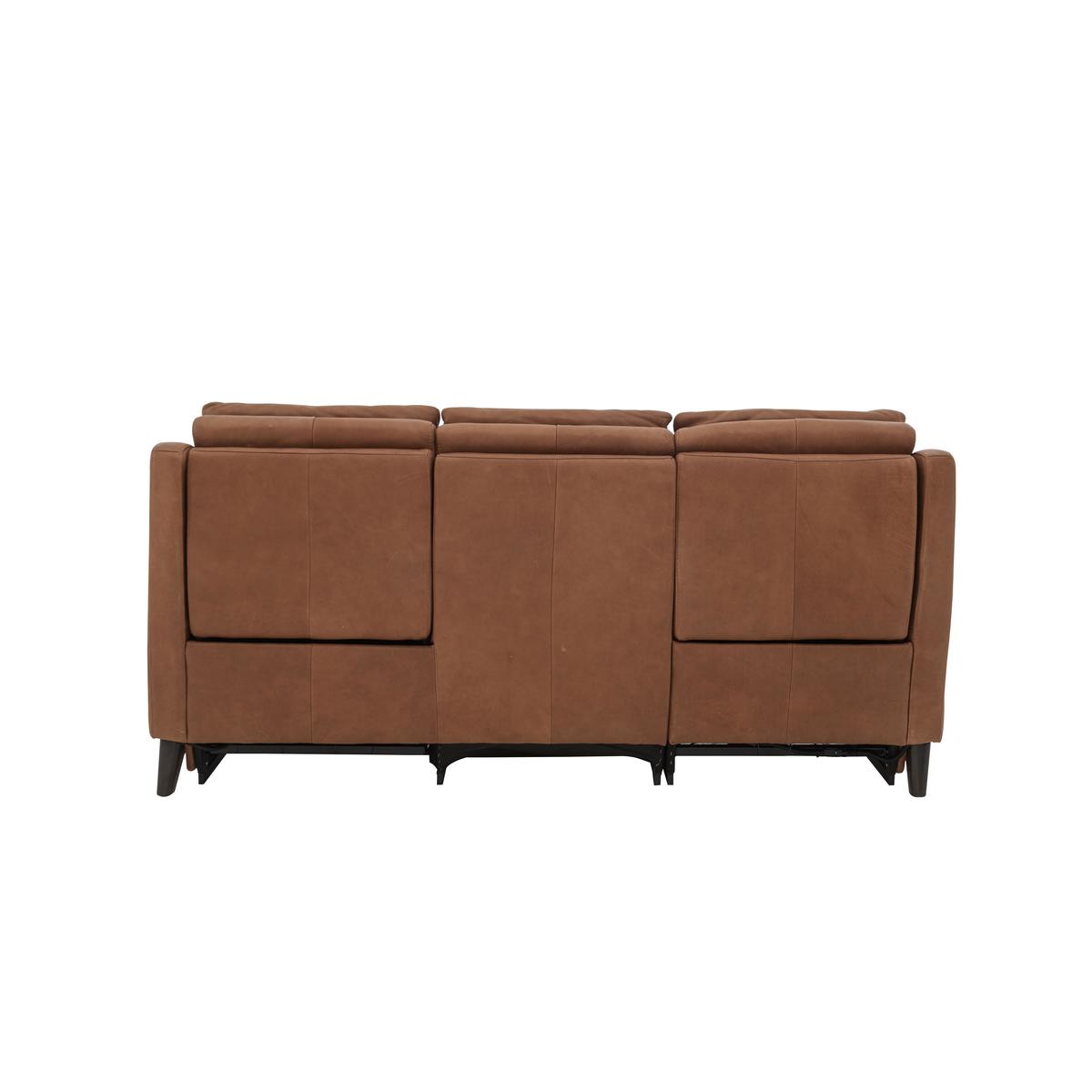 World of Leather - Canyon 3 Seater Leather Power Recliner Sofa - Brown – image 11