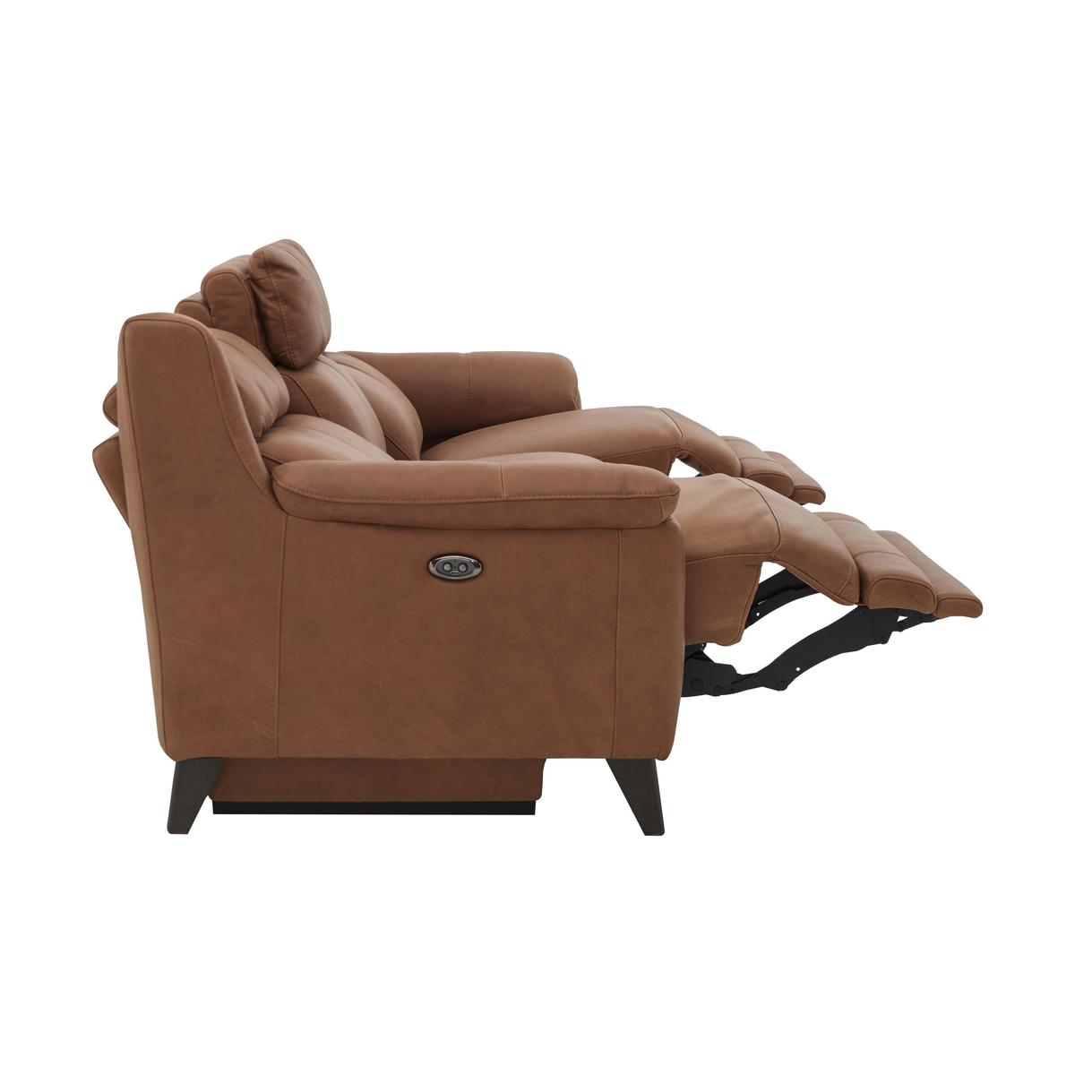 World of Leather - Canyon 3 Seater Leather Power Recliner Sofa - Brown – image 2