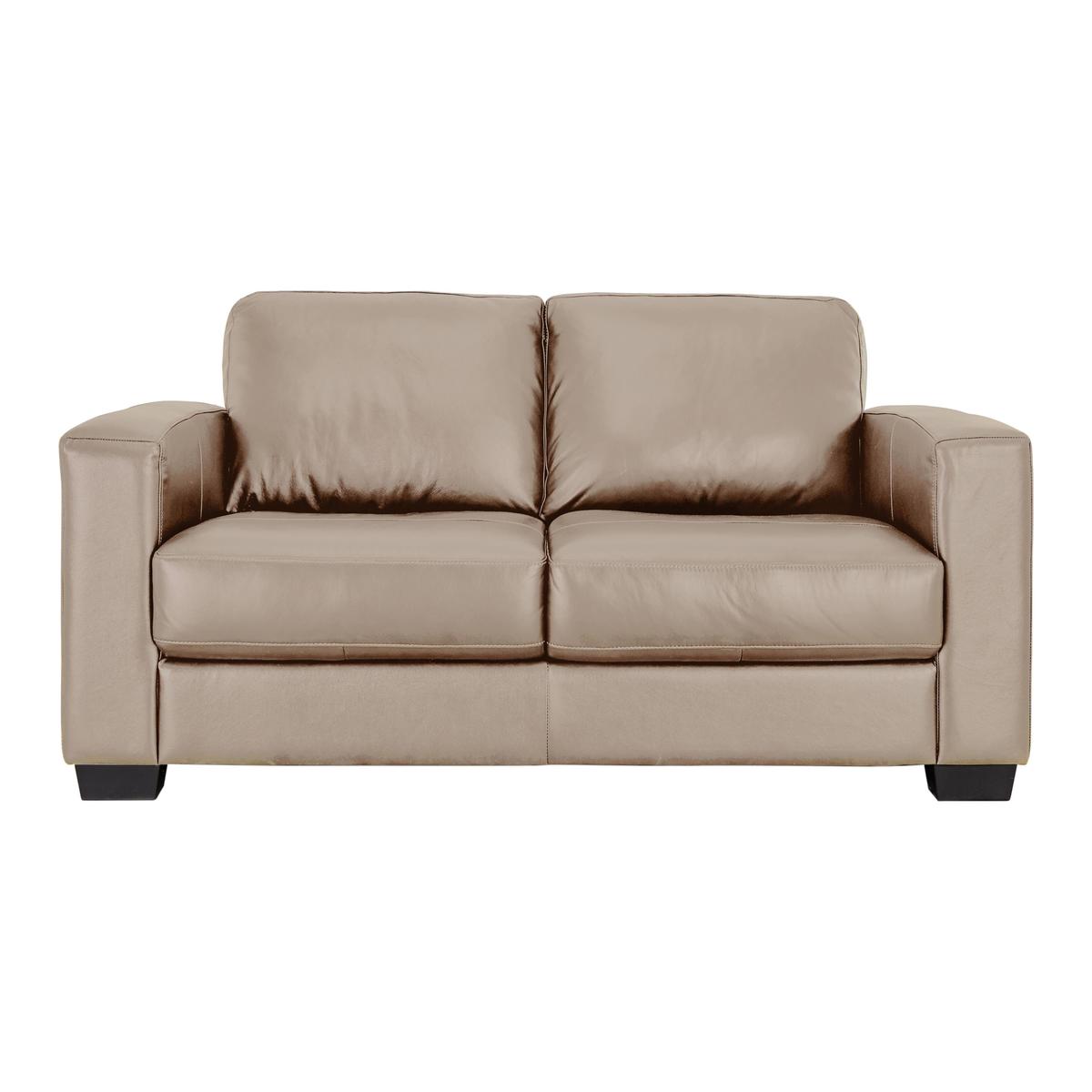 Dante 2 Seater Leather Sofa - Beige - By Furniture Village – image 1