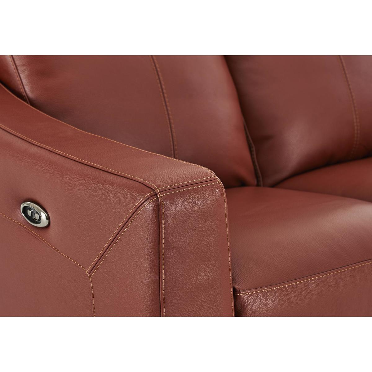 World of Leather - Compact Collection Midi 2 Seater Leather Recliner Sofa – image 8