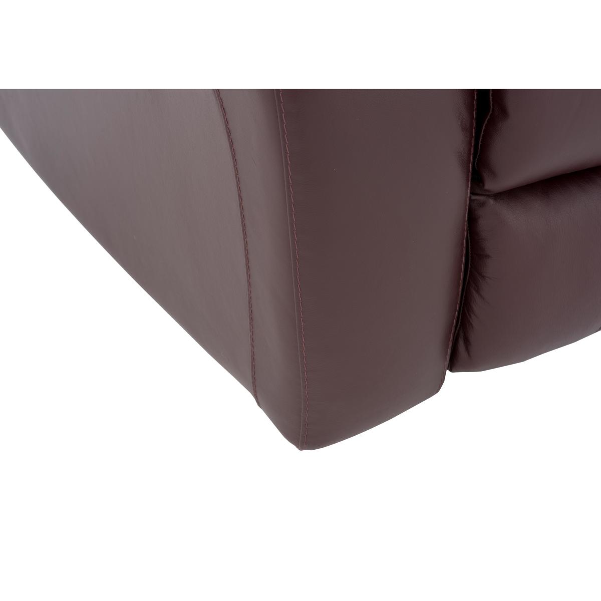 World of Leather - Moreno 3 Seater Leather Manual Recliner Sofa - Beige – image 4