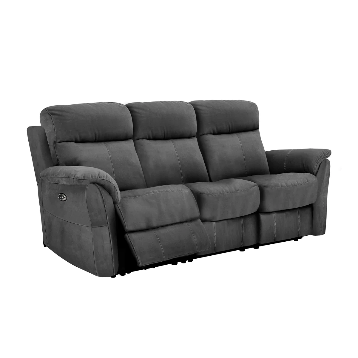 Relax Station Revive 3 Seater Fabric Manual Recliner Sofa - Beige - By Furniture Village – image 3
