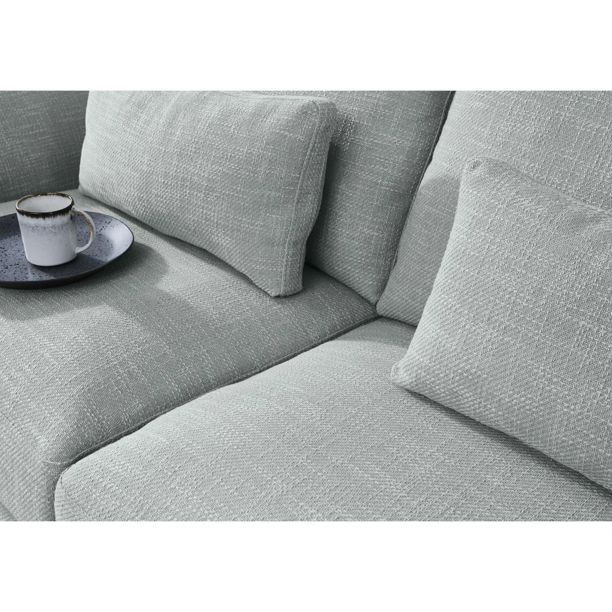 Angelica 3 Seater Fabric Sofa - Yellow – image 4