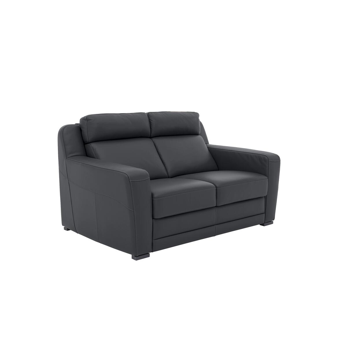 Nicoletti - Matera 2.5 Seater Leather Static Sofa with Box Arms - Brown – image 4