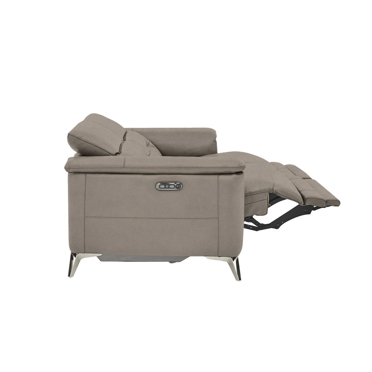 Sanza 2 Seater Fabric Power Recliner Sofa with Power Headrests - Beige - By Furniture Village – image 3