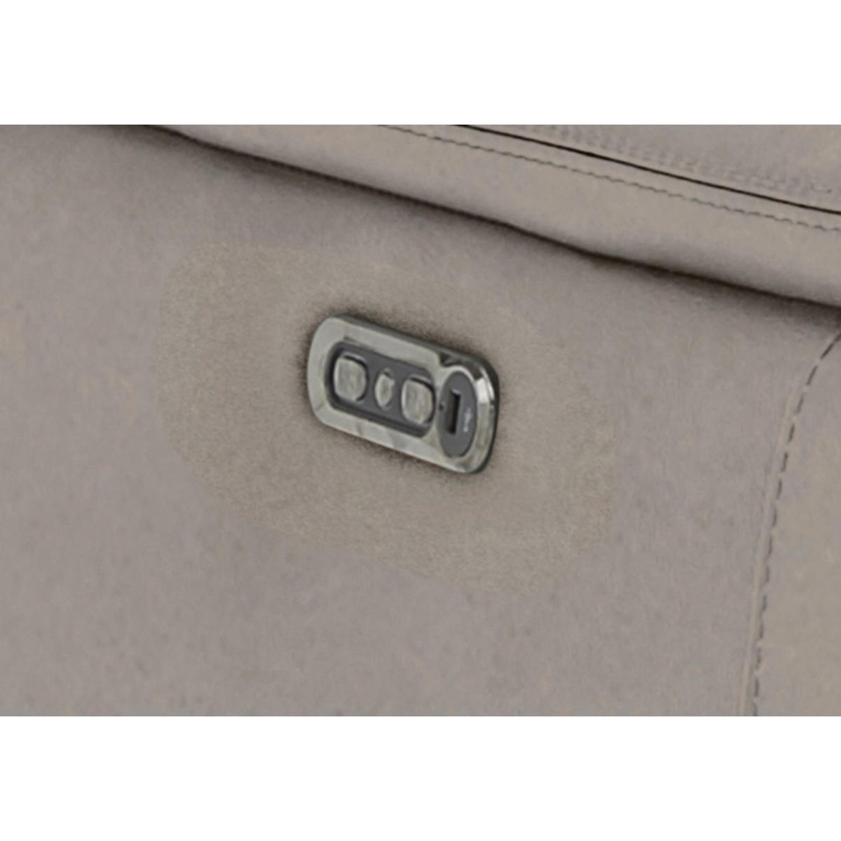 Sanza 2 Seater Fabric Power Recliner Sofa with Power Headrests - Beige - By Furniture Village – image 5