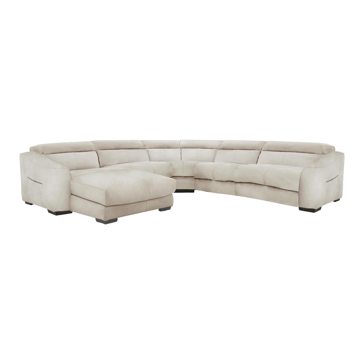 Elixir Fabric Power Recliner Corner Sofa - Cream